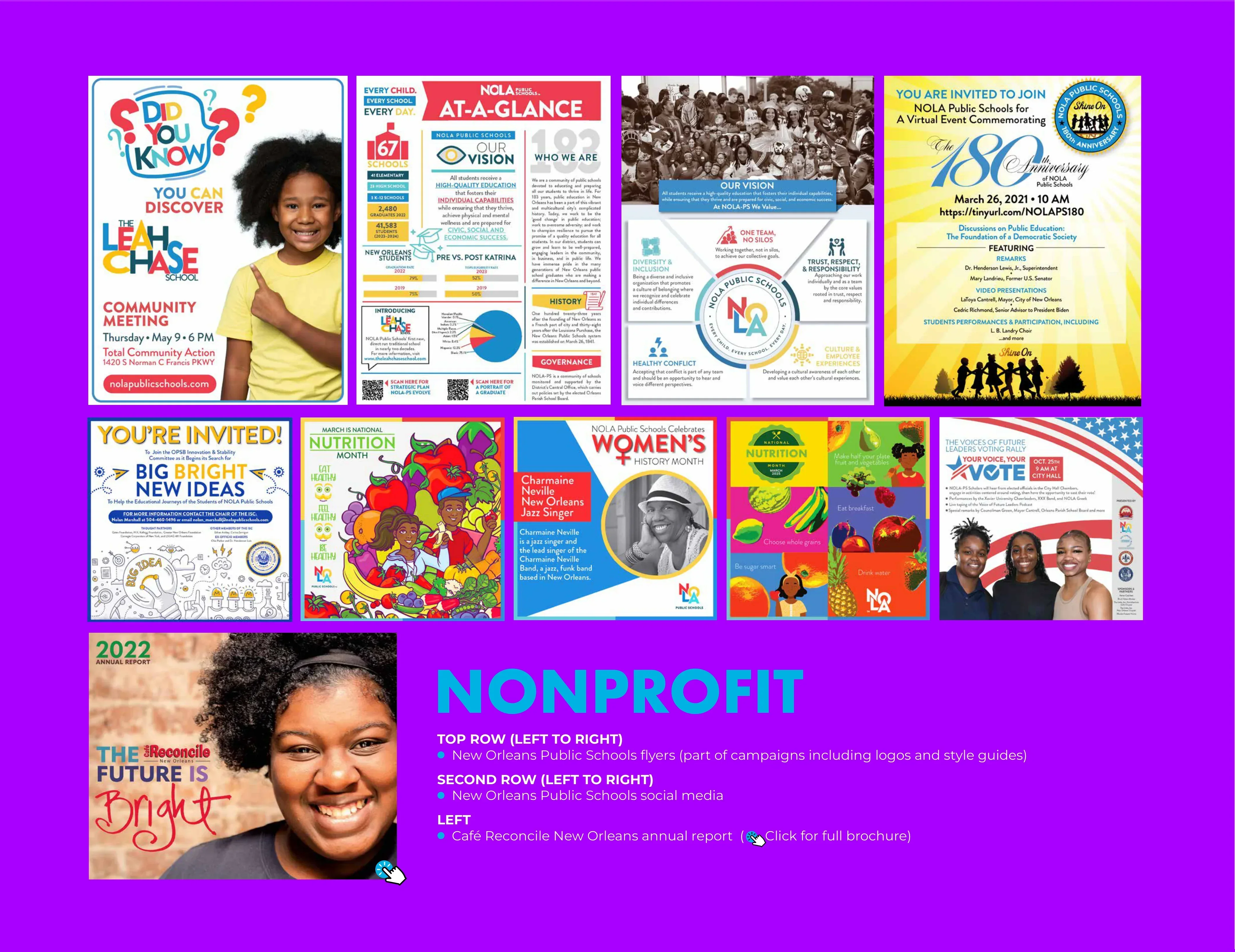 Scott Bicking's nonprofit design collage